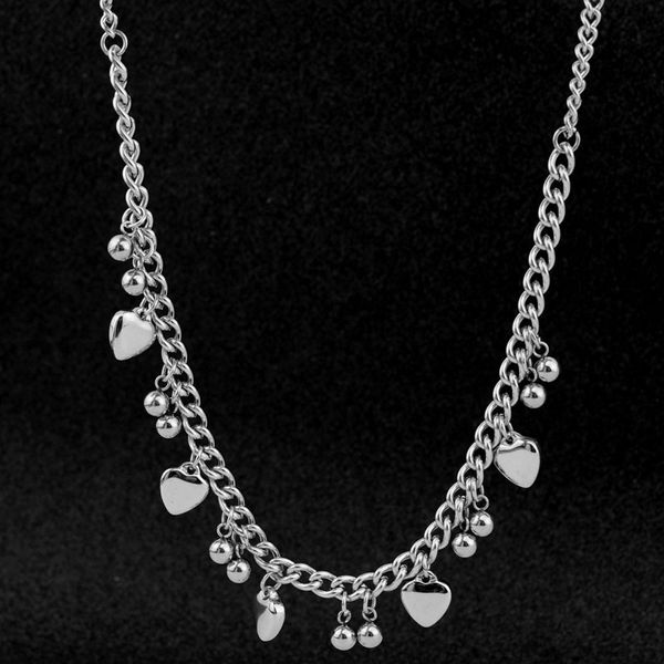 fashion stainless steel love heart bead necklace necklace clavicle chain stacking sale, Silver
fashion stainless steel love heart bead necklace necklace clavicle chain stacking sale, Silver