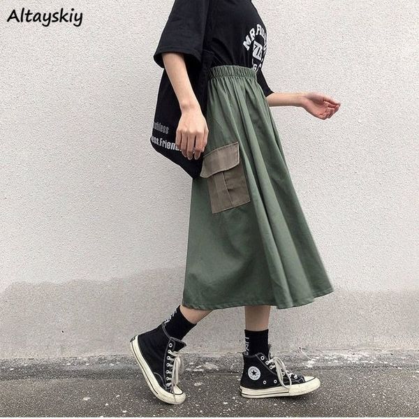 skirts women summer cargo streetwear harajuku breathable elastic waist loose patchwork pocket all-match korean womens femme midi, Black
skirts women summer cargo streetwear harajuku breathable elastic waist loose patchwork pocket all-match korean womens femme midi, Black
