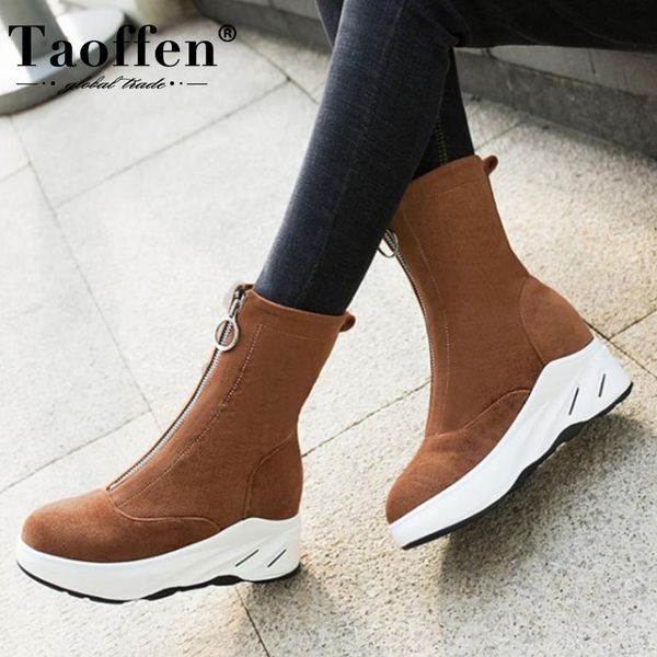 taoffen women real leather boots winter half short boots women winter warm shoes casual flat heel zipper footwear size 33-40, Black
taoffen women real leather boots winter half short boots women winter warm shoes casual flat heel zipper footwear size 33-40, Black