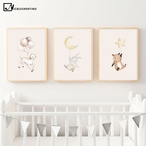 акварели животных плакат lamb fox питомник печать на холсте минималистский картина nordic дети детская комната украшение изображение 
акварели животных плакат lamb fox питомник печать на холсте минималистский картина nordic дети детская комната украшение изображение