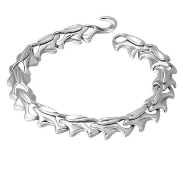925 sterling silver women men friendship charm punk survivalbracelet bangle jewelry, Black
925 sterling silver women men friendship charm punk survivalbracelet bangle jewelry, Black