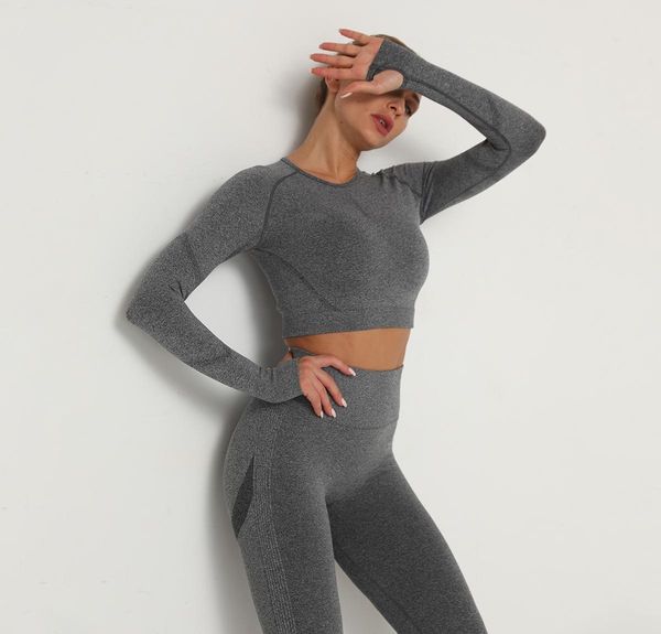 seamlesss yoga sets women high waist tight sports long sleeve tight yoga pants women leggings gym sets, White;red
seamlesss yoga sets women high waist tight sports long sleeve tight yoga pants women leggings gym sets, White;red