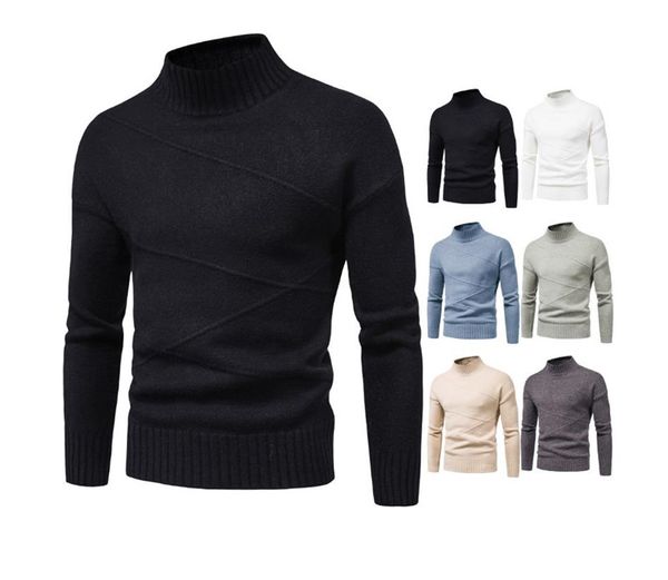men's sweaters autumn/winter 2021 warm and comfortable turtleneck casual solid color pullover clothing, White;black
men's sweaters autumn/winter 2021 warm and comfortable turtleneck casual solid color pullover clothing, White;black