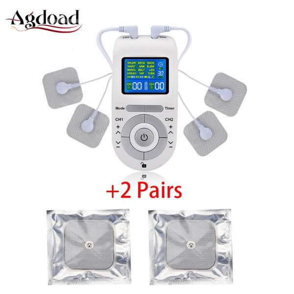 electric massagers 12 modes tens electroestimulador machine unit body massager pain relief ems muscle stimulation with 2 pairs electrode pad
electric massagers 12 modes tens electroestimulador machine unit body massager pain relief ems muscle stimulation with 2 pairs electrode pad
