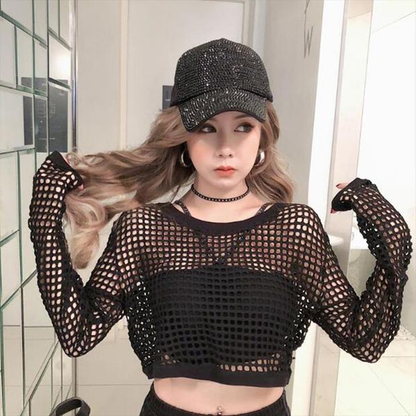 women shirts t shirts women short length hollow out long sleeve mesh fabric women tees t shirt, White
women shirts t shirts women short length hollow out long sleeve mesh fabric women tees t shirt, White