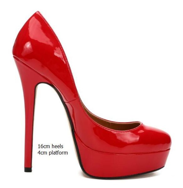 fashion 16cm ultra high heels patent leather bianca platform pumps women's heels rounded toe pumps ladies dress party shoes lady, Black
fashion 16cm ultra high heels patent leather bianca platform pumps women's heels rounded toe pumps ladies dress party shoes lady, Black