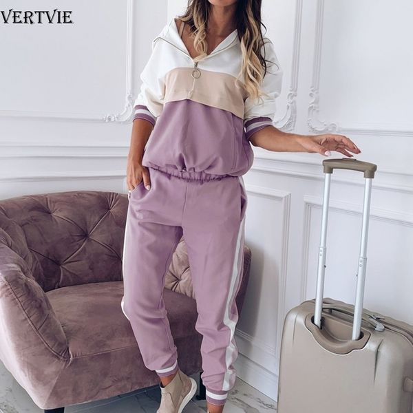 vertvie loose sweatshirts joggers suits sportswear women 2 pcs running set 2020 fashion striped hooded tracksuit workout clothes, Black;white
vertvie loose sweatshirts joggers suits sportswear women 2 pcs running set 2020 fashion striped hooded tracksuit workout clothes, Black;white