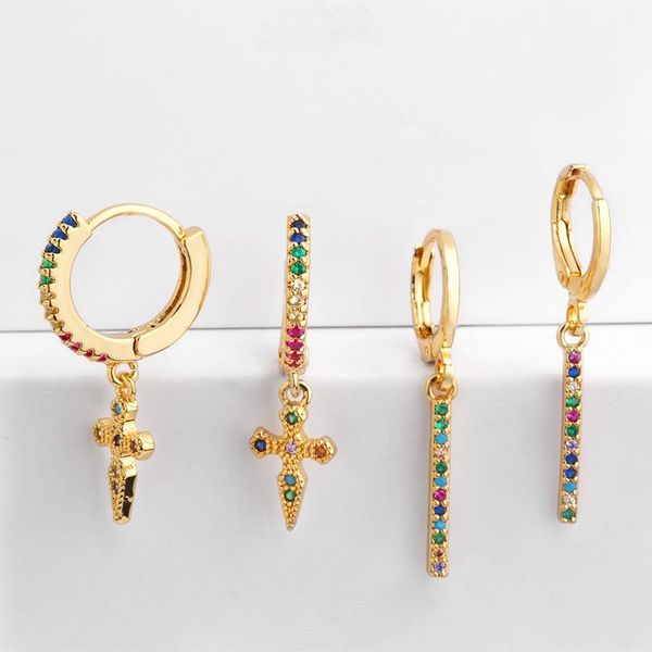 small hoop earrings women colorful cz paved rainbow charm cross pendant jewelry aretes dainty huggie gold color earring mz051
small hoop earrings women colorful cz paved rainbow charm cross pendant jewelry aretes dainty huggie gold color earring mz051