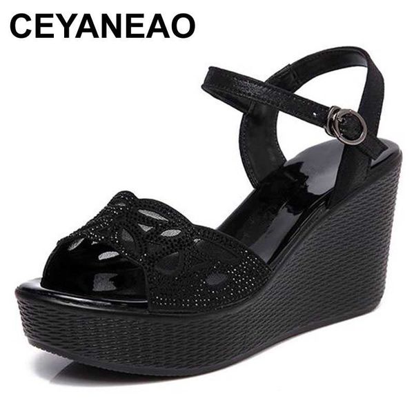 ceyaneaonew stylish mesh rhinestone open shoes woman summer sandals platform wedge sandals casual fashion summer women, Black
ceyaneaonew stylish mesh rhinestone open shoes woman summer sandals platform wedge sandals casual fashion summer women, Black