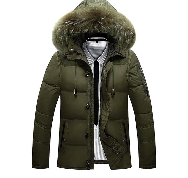 thick cotton jacket men 2017 new winter with hood detached duck down warm waterproof handsome big fur collar for hooded003, Black
thick cotton jacket men 2017 new winter with hood detached duck down warm waterproof handsome big fur collar for hooded003, Black