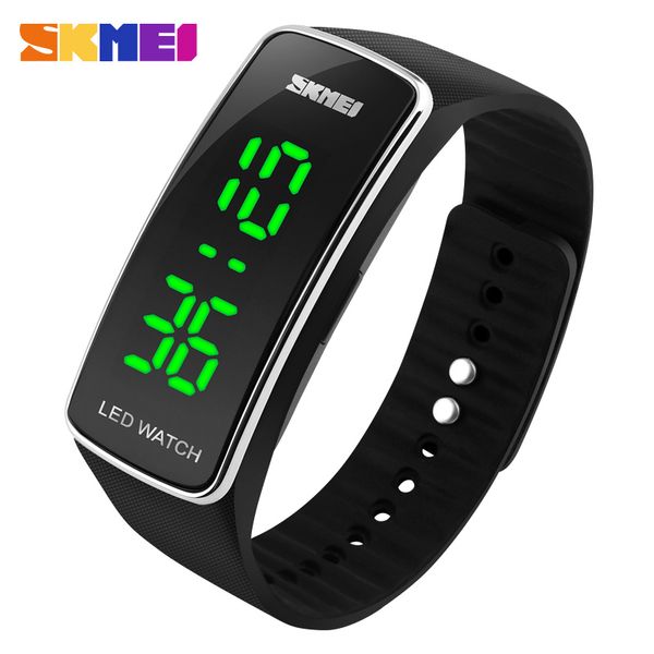 skmei led electronic bracelet digital men women watch date sport silicone wrist strap color press buckle life waterproof 1119, Slivery;brown
skmei led electronic bracelet digital men women watch date sport silicone wrist strap color press buckle life waterproof 1119, Slivery;brown