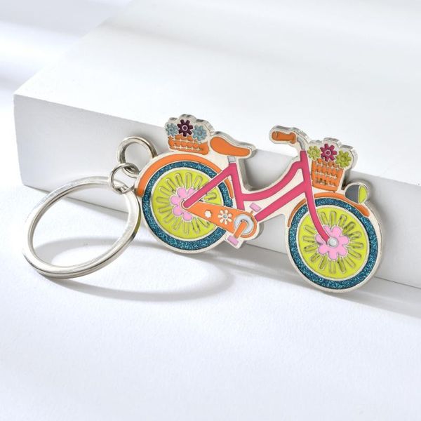vicney cute bicycle keychain colorful bike keyring for women bag charm bling key chain fashion jewelry 3d key gift for friend, Silver
vicney cute bicycle keychain colorful bike keyring for women bag charm bling key chain fashion jewelry 3d key gift for friend, Silver