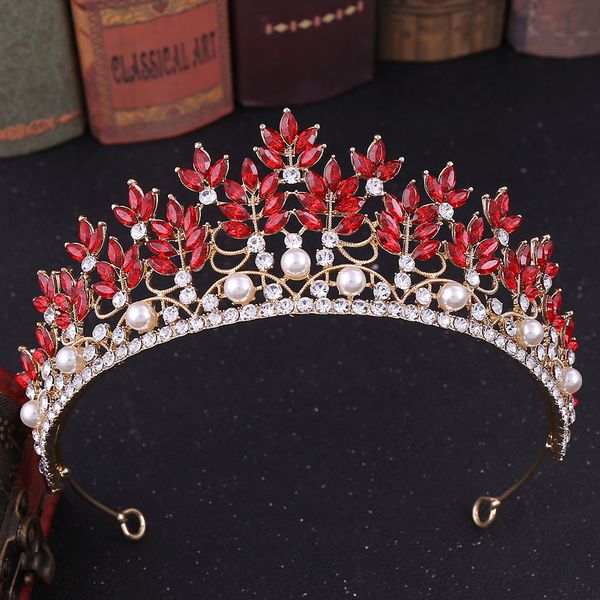 diezi baroque fashion green red blue pink white crystal tiara headband bridal diadem crown for women wedding hair jewelry y200807, White;golden
diezi baroque fashion green red blue pink white crystal tiara headband bridal diadem crown for women wedding hair jewelry y200807, White;golden