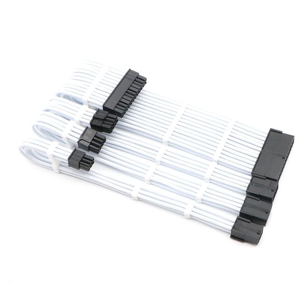 180 degree extension cable kit - pc computer atx 24pin, cpu 4+4pin, gpu 6+2pin, gpu 6pin power extension cable
180 degree extension cable kit - pc computer atx 24pin, cpu 4+4pin, gpu 6+2pin, gpu 6pin power extension cable