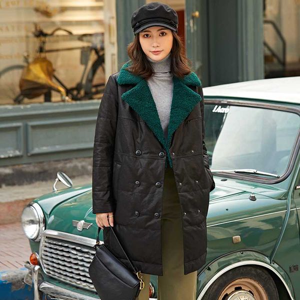 sheepskin genuine leather jacket for clothes 2020 duck down winter coat women chaqueta mujer yy986, Black
sheepskin genuine leather jacket for clothes 2020 duck down winter coat women chaqueta mujer yy986, Black