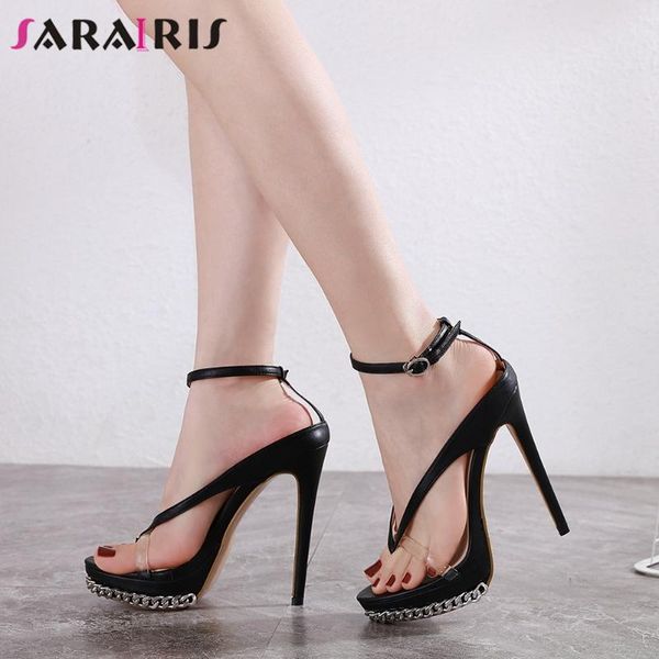 sarairis female 2020 party flip flop classic sandals solid summer sandals women metal high heels ankle strap shoes woman, Black
sarairis female 2020 party flip flop classic sandals solid summer sandals women metal high heels ankle strap shoes woman, Black
