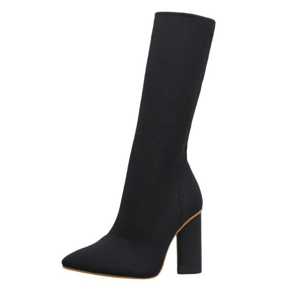 jaycosin boots flock womens flock middle tube breathable pointed toe high heel non-slip slip-on fashion boots casual shoes, Black
jaycosin boots flock womens flock middle tube breathable pointed toe high heel non-slip slip-on fashion boots casual shoes, Black