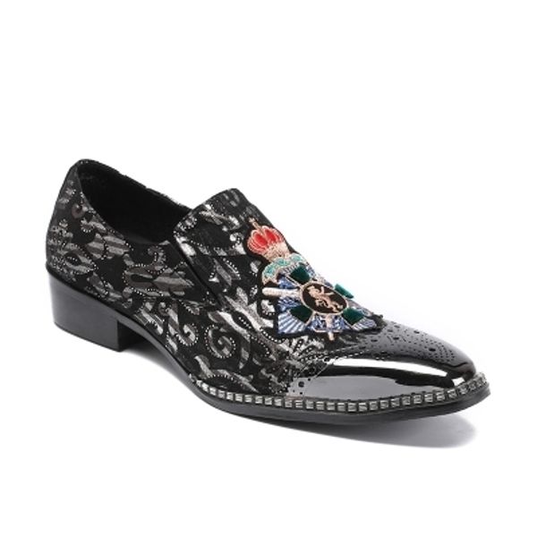 leather business casual genuine shoes iron head low block bull carved men's shoes spring autumn men formal wedding, Black
leather business casual genuine shoes iron head low block bull carved men's shoes spring autumn men formal wedding, Black