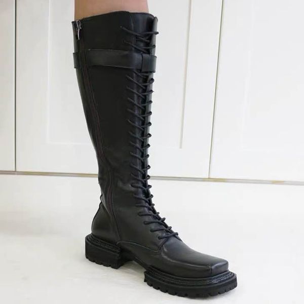 chaussure femme 2020 высоких сапог бренда женской обуви натуральной кожи пряжки красивого панк езда мотоцикл сапоги zapatos mujer, Black
chaussure femme 2020 высоких сапог бренда женской обуви натуральной кожи пряжки красивого панк езда мотоцикл сапоги zapatos mujer, Black