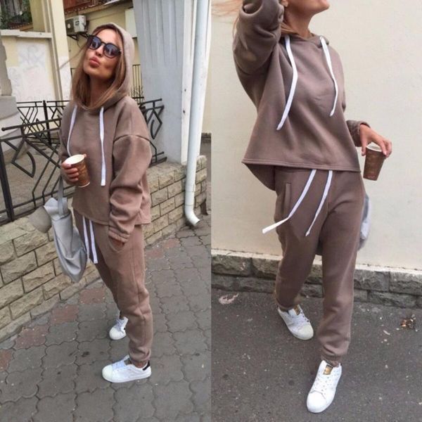 gym clothing autumn tracksuit long sleeve thicken hooded sweatshirts 2 piece set casual sport suit women running, White;black
gym clothing autumn tracksuit long sleeve thicken hooded sweatshirts 2 piece set casual sport suit women running, White;black