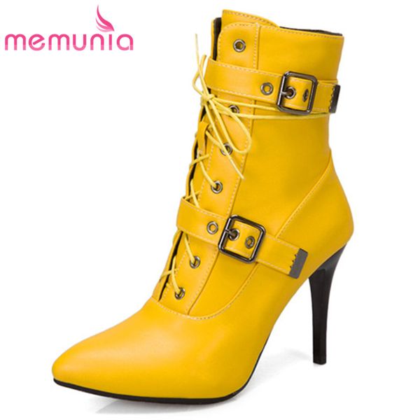 memunia 2020 thin high heel dress party shoes women ankle boots buckle lace up autumn winter boots ladies, Black
memunia 2020 thin high heel dress party shoes women ankle boots buckle lace up autumn winter boots ladies, Black