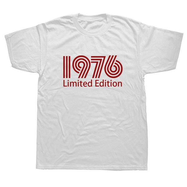 1976 limited edition funny 44th birthday graphic t-shirt mens summer style fashion short sleeves oversized streetwear t shirts, White;black
1976 limited edition funny 44th birthday graphic t-shirt mens summer style fashion short sleeves oversized streetwear t shirts, White;black