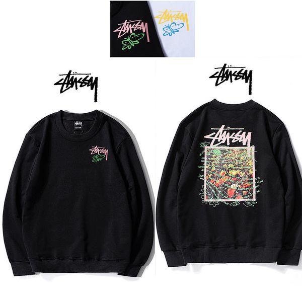 men's and women's 100% cotton thin round neck newstussy sweater sweatshirt hoodies, Black
men's and women's 100% cotton thin round neck newstussy sweater sweatshirt hoodies, Black
