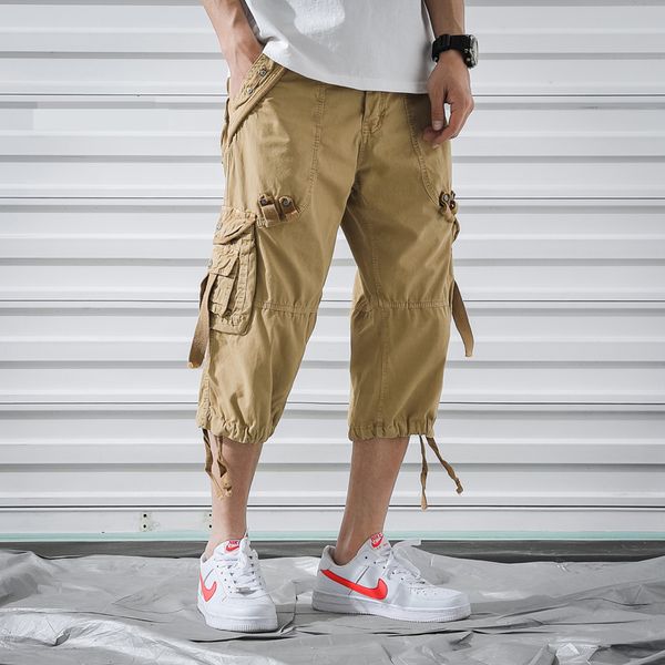 2020 summer new cargo pants men cotton calf-length male trousers tactical casual outdoor mens pants, Black
2020 summer new cargo pants men cotton calf-length male trousers tactical casual outdoor mens pants, Black