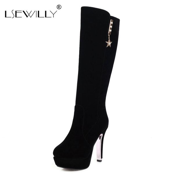 lasyarrow knee-high women boots shoes zip high heels long boots round toe thin heels ladies winter black size 30-48
lasyarrow knee-high women boots shoes zip high heels long boots round toe thin heels ladies winter black size 30-48