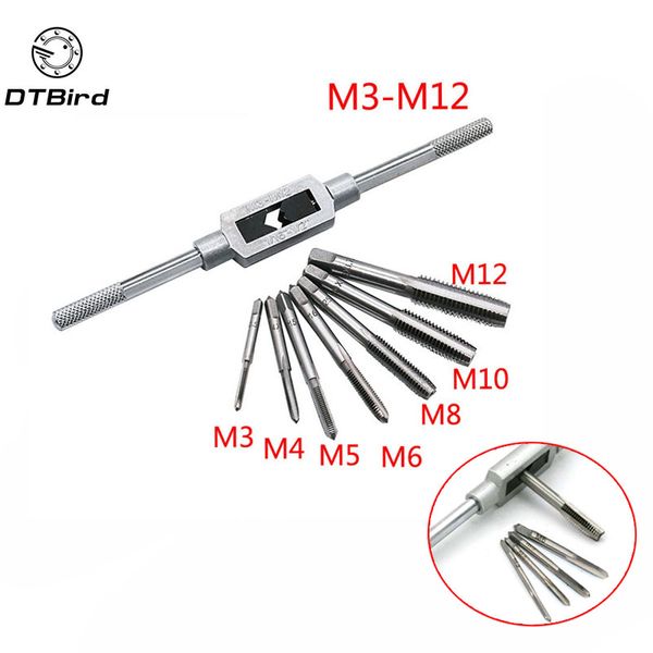 8pcs/set metal screw tap holder m3-m12 for metal processing wrench holder hand for process internal threads dt6
8pcs/set metal screw tap holder m3-m12 for metal processing wrench holder hand for process internal threads dt6
