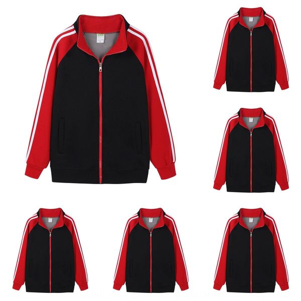 polar fleece sweater coat sweaterparty sweater printing class uniform classmate party long sleeve zipper advertising t-shirt coat ikhln ikhl, Black