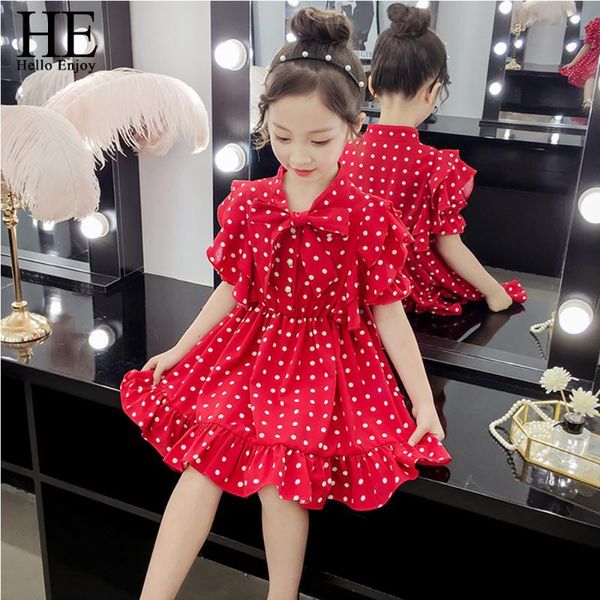 he hello enjoy summer girls clothing girls dress bowknot polka dot chiffon dress girl princess dresses kids clothes fashion 2020, Red;yellow
he hello enjoy summer girls clothing girls dress bowknot polka dot chiffon dress girl princess dresses kids clothes fashion 2020, Red;yellow