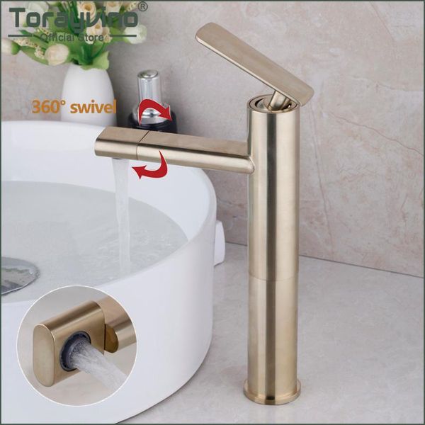 torayvino 360 swivel spout bathroom faucets brushed gold brass solid deck mounted basin sink and cold mixer waterfall tap
torayvino 360 swivel spout bathroom faucets brushed gold brass solid deck mounted basin sink and cold mixer waterfall tap