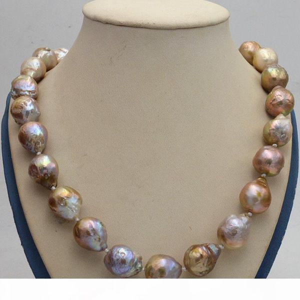 fine pearl jewelry new natural 14x17mm reborn baroque edison purple pearls knot necklace 18, Silver
fine pearl jewelry new natural 14x17mm reborn baroque edison purple pearls knot necklace 18, Silver