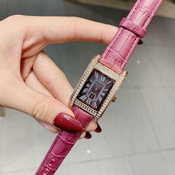 high-end new fashion leather belt light luxury cool diamond set korean style watch female roman chassis square ladies watch, Slivery;brown
high-end new fashion leather belt light luxury cool diamond set korean style watch female roman chassis square ladies watch, Slivery;brown