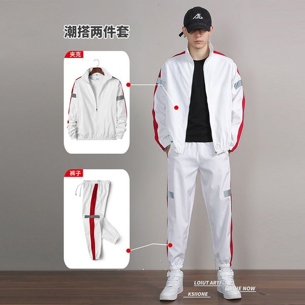 Januarysnow Men's Set Fashion Sports Men Sweatsuit Hip Hop Fitness Clothing Two Pieces Sweatshirt Sweatpant Male Tracksuit Black White Grey
Januarysnow Men's Set Fashion Sports Men Sweatsuit Hip Hop Fitness Clothing Two Pieces Sweatshirt Sweatpant Male Tracksuit Black White Grey