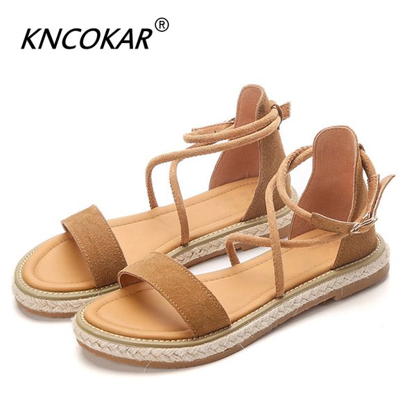kncokar summer cross strap women's sandals stylish comfortable summer roman sandals leather women size 34-42, Black
kncokar summer cross strap women's sandals stylish comfortable summer roman sandals leather women size 34-42, Black