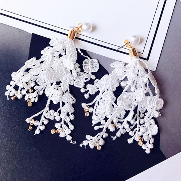 fashion crystal imitation pearl flower tassel earrings for women pendientes brincos statement boho lace earrings wedding jewelry, Golden;silver
fashion crystal imitation pearl flower tassel earrings for women pendientes brincos statement boho lace earrings wedding jewelry, Golden;silver