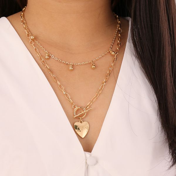 cowbread multi layer lover necklace for women letter party female pendant necklace padlock heart chain jewelry gift, Silver
cowbread multi layer lover necklace for women letter party female pendant necklace padlock heart chain jewelry gift, Silver