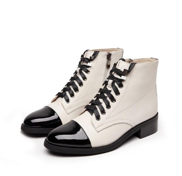 trendy women's fashion boots martin boots stitching both lace-up and zipper are available handsome motorcycle boots, Black
trendy women's fashion boots martin boots stitching both lace-up and zipper are available handsome motorcycle boots, Black