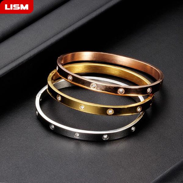 beautiful lovers bracelets woman bracelets stainless steel bangles and bangles cubic zirconia golden woman jewelry gifts, Black
beautiful lovers bracelets woman bracelets stainless steel bangles and bangles cubic zirconia golden woman jewelry gifts, Black