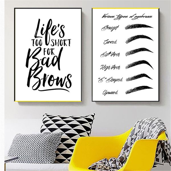 мотивационная котировки art canvas плакат печать картина бровей мода wall art picture make up poster черный и белый салон декор
мотивационная котировки art canvas плакат печать картина бровей мода wall art picture make up poster черный и белый салон декор