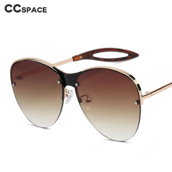 46499 oversized half frame luxury sunglasses men women fashion shades uv400 vintage glasses, White;black
46499 oversized half frame luxury sunglasses men women fashion shades uv400 vintage glasses, White;black
