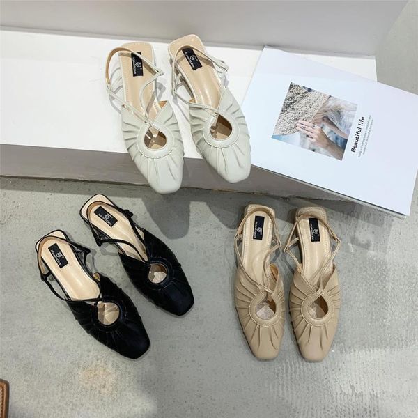 french gentle wind square head closed-toe sandals 2020 summer and autumn new style holiday sandals cross belt low heel, Black
french gentle wind square head closed-toe sandals 2020 summer and autumn new style holiday sandals cross belt low heel, Black
