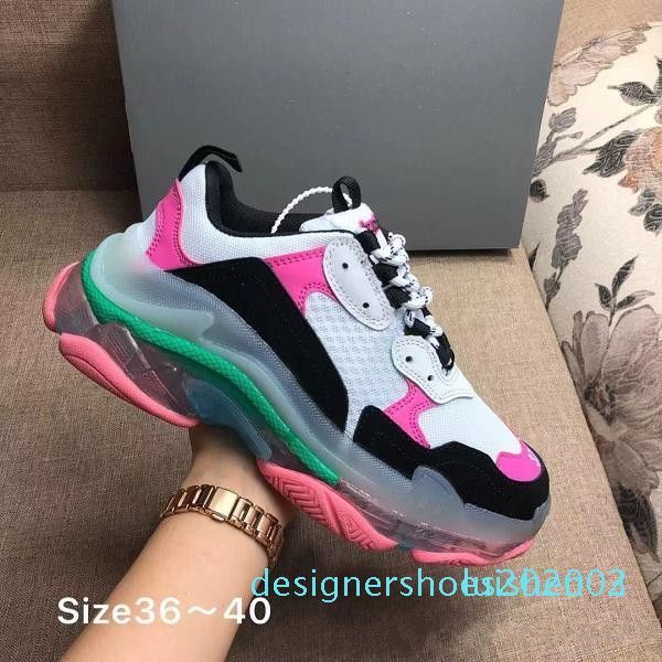 оптовая дизайнер 17fw тройной s добавляет clear bubble midsole кроссовки мужские женщин неоновый зеленый роскошь увеличение марка повседневн, Black
оптовая дизайнер 17fw тройной s добавляет clear bubble midsole кроссовки мужские женщин неоновый зеленый роскошь увеличение марка повседневн, Black