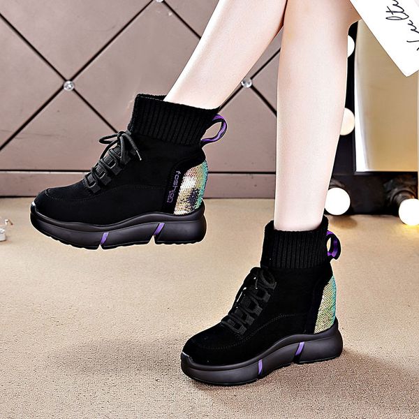 2020 winter boots round toe ankle boot women increased internal shoes new black snow boots twinkle warm thick bottom mujer
2020 winter boots round toe ankle boot women increased internal shoes new black snow boots twinkle warm thick bottom mujer
