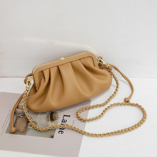 pleated cloud shape color 2020 new release women high-capacity golden chain twisted leather strap crossbody plain bags designer bag
pleated cloud shape color 2020 new release women high-capacity golden chain twisted leather strap crossbody plain bags designer bag