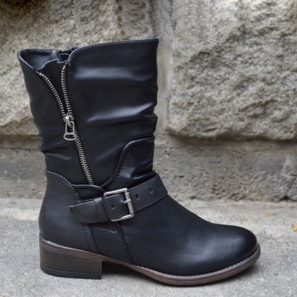 boots 2021 winter fashion women platform warm leather ankle zipper thicken botas mujer, Black
boots 2021 winter fashion women platform warm leather ankle zipper thicken botas mujer, Black