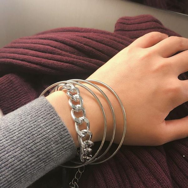 fashion chain bracelets set for women stainless bracelet female charm metal bangle princess jewelry dropship ping friend gift, Black
fashion chain bracelets set for women stainless bracelet female charm metal bangle princess jewelry dropship ping friend gift, Black