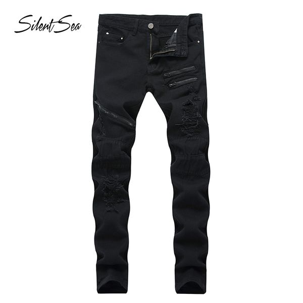 silentsea plus size 28-42 man jeans high stretch straight long slim trousers fashion casual black denim male business jeanswear, Blue
silentsea plus size 28-42 man jeans high stretch straight long slim trousers fashion casual black denim male business jeanswear, Blue